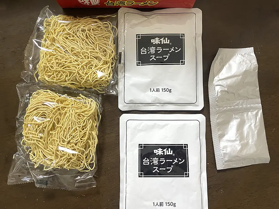味仙台湾ラーメンパッケージ中身一覧