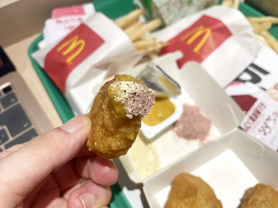 シャカシャカポテトの粉をナゲットにつけてみたところ（全部）