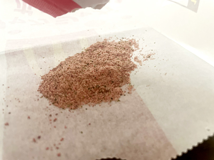 シャカシャカポテト「梅のり塩味」の粉
