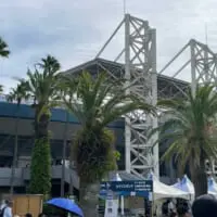 白波スタジアムの外観