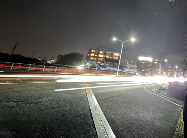 ナイトモードで長時間シャッター
