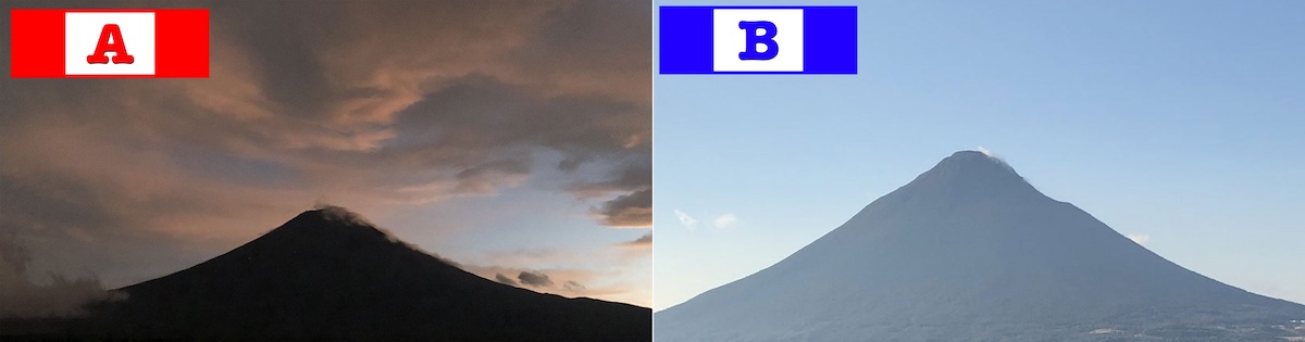 静岡県民に「この画像、どちらが富士山か？」と聞いたら想定外の結果に