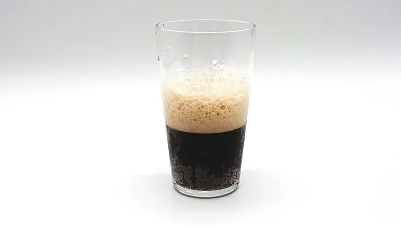 2度注ぎで飲む