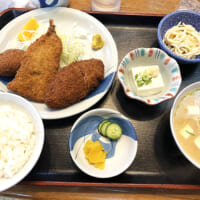 メンチカツ・キスフライ・クリームコロッケ定食の外観