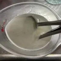 粉ゼラチンを水を混ぜてレンジで加熱