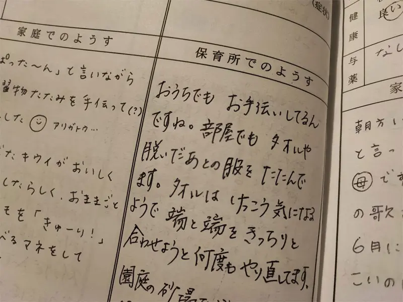 「先生、そいつはタオル屋の娘です」父が思わず突っ込んだ保育園でのエピソードにほっこり