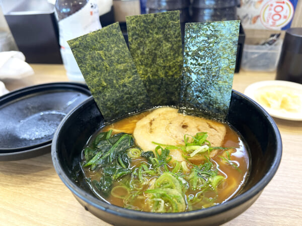 かっぱ寿司の家系ラーメンをつくったところ（メイン）