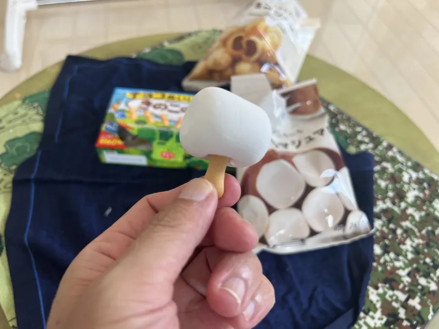チョコぬいじゃった！きのこの山のマシュマロきのこ
