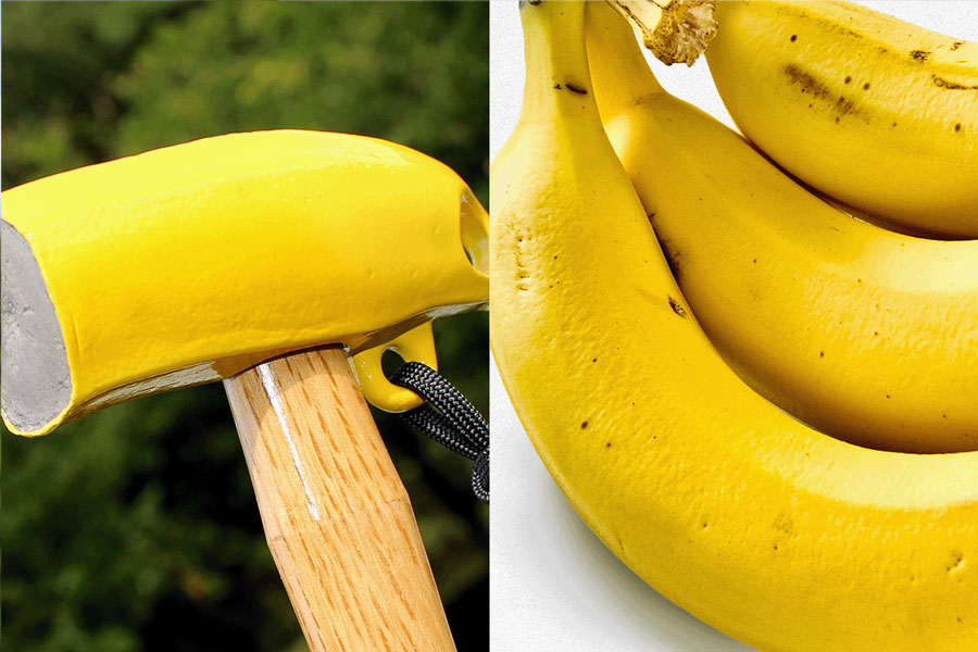 バナナの質感を再現