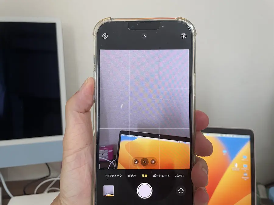 iPhoneの音量ボタンで、写メ