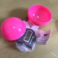 ポケベルカプセルトイをあけたところ