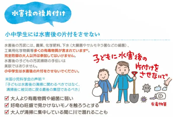 「水害後の汚泥の片付けを子どもにさせないで」美談では済まない危険性とは
