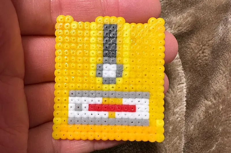 アイロンビーズでディスクカード