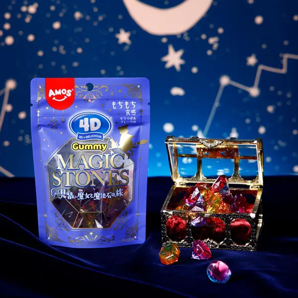 カンロが「4Dグミ マジックストーンズ」発売！魔法石のような美しい煌めき
