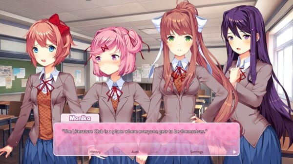 「ドキドキ文芸部！プラス」ゲーム画面