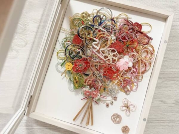 ご祝儀袋の水引を組み合わせてブーケに！感動と感謝が詰まったアート作品