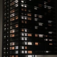 マンション模型の夜景カーテンの試作