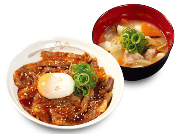 元祖旨辛焼き牛めし参鶏湯風スープセット