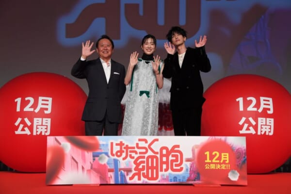 映画「はたらく細胞」が製作発表会を開催　W主演の永野芽郁＆佐藤健も登場