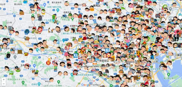 1400件を越す街中の「いらすとや」使用例を調査、記録した「いらすとやマップ」