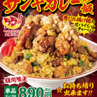 ザンギカレー炒飯・単品が890円（スープ付き）