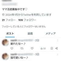 Sさんがやり取りしたアカウント