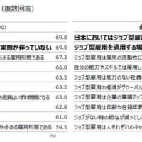 ジョブ型雇用に対する見解TOP10