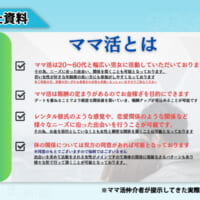 仲介者が提示してきた資料「ママ活とは」