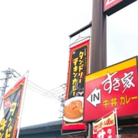 看板と「タンドリーチキンカレー」のノボリ