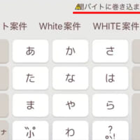 黄色い警告マークとともに警告文が流れる