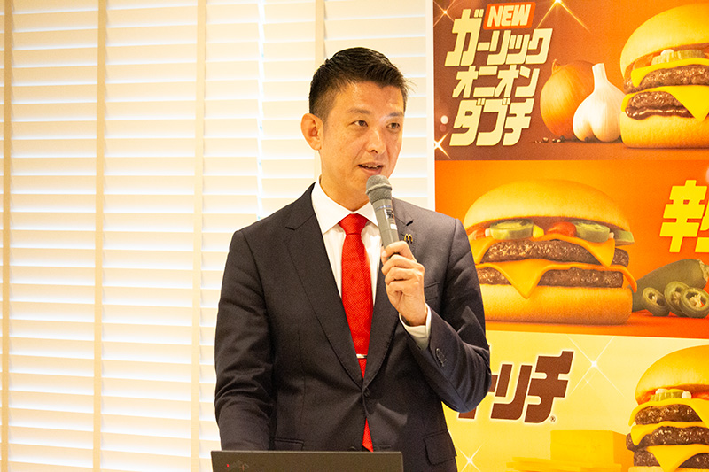 日本マクドナルド株式会社 マーケティング本部 ナショナルマーケティング部 統括マネージャーの西澤隆さん