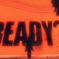 大きく映し出される「READY？」の文字