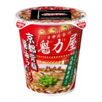 ローソンでカップ麺「魁力屋 京都背脂醤油ラーメン」発売！日清食品コラボ