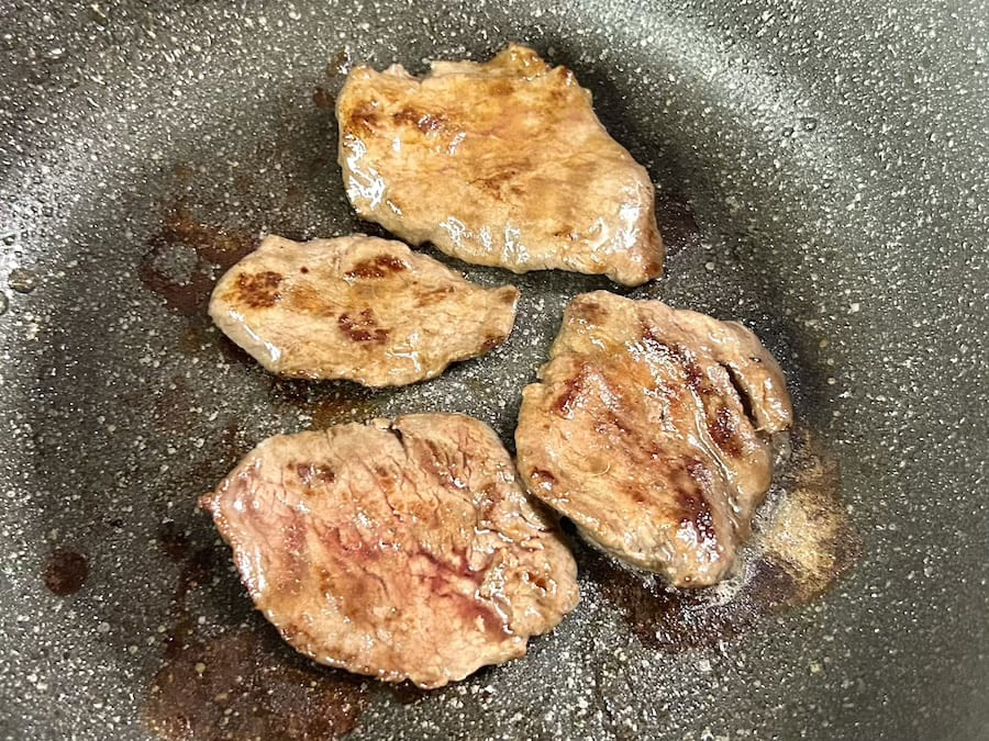 カンガルー肉、焼き上がり