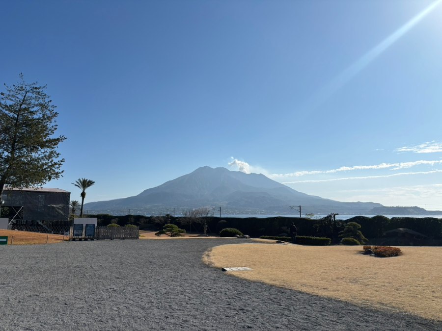 仙厳園から見た桜島