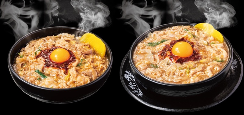 「肉だくあんかけすた丼」と「肉だくあんかけ野菜すた丼」