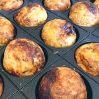 タコありタコ焼きは少し硬めの焼き上がりに