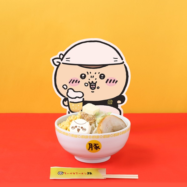 「ちいかわラーメン 豚」で期間限定メニュー「ラーメン豚 味噌」発売！ドリンクも2種追加