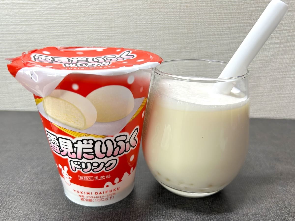 新発売「雪見だいふくドリンク」飲んでみた！しっかりした甘さとぷちぷち食感が楽しいが……