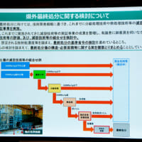 除去土壌の量を減らすための「減容技術」。残った土壌については吸着剤による安定化処理を施したうえで最終処分を行う