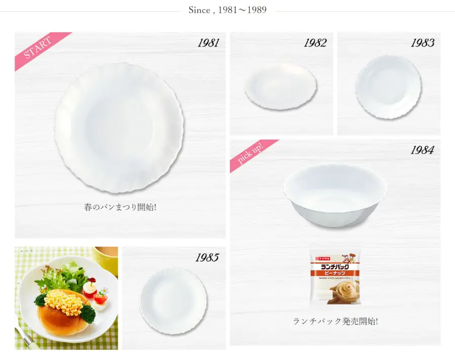 36枚 ヤマザキ春のパン祭り 白いお皿 楕円形 6枚6セット 36