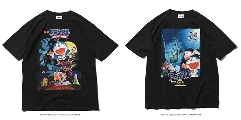 ドラえもん映画43作品のポスターがTシャツに！「映画ドラえもん