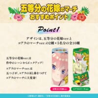 「五等分の花嫁＊」のキャラクターたちがコアラのマーチに大変身した特別デザイン