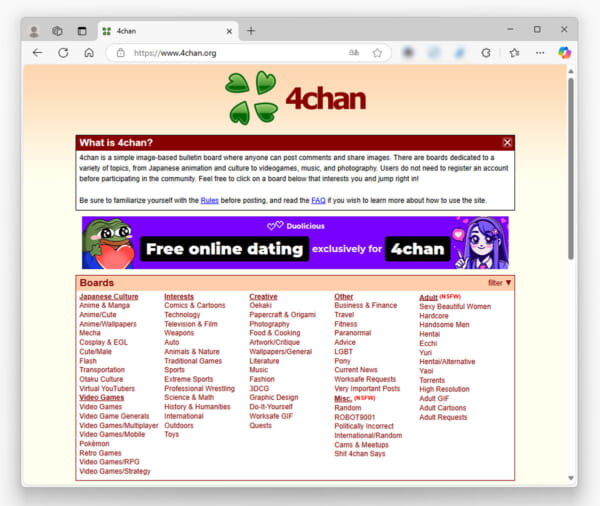 4chan、サイバー攻撃から復旧を宣言　「私たちは決して諦めない」