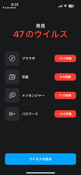 ツールで調べた結果
