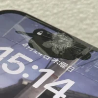 ベンチに置いたiPhoneに大きなヒビが……カラスの恐ろしさを物語る1枚の写真