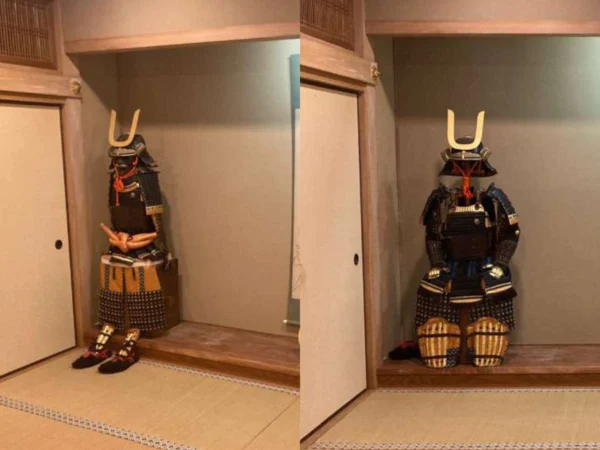 これこそプロの業　居合術家が行う「甲冑の飾り付けビフォーアフター」に驚愕