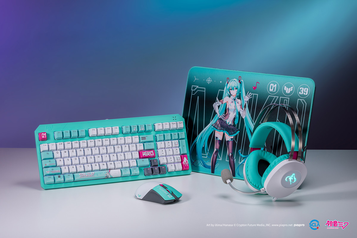 ASUS「TUF Gaming × 初音ミク」コラボモデル、6月中旬より順次販売