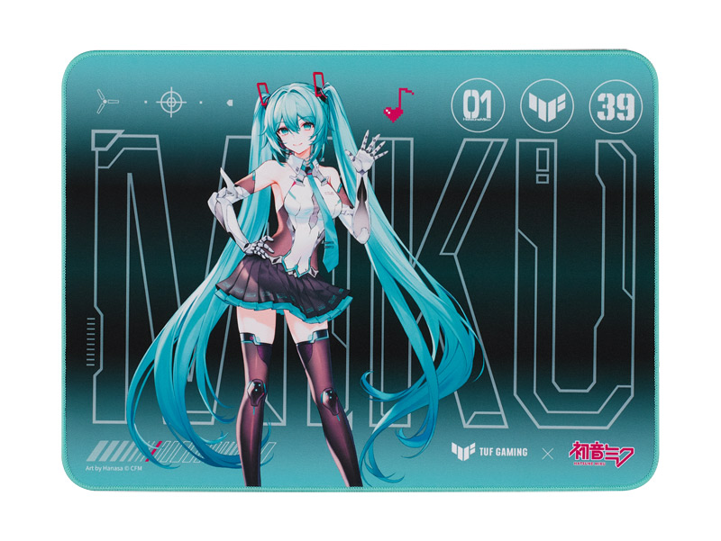 マウスパッド「ASUS TUF Gaming P1 Hatsune Miku Edition」