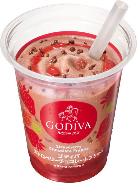 「ゴディバストロベリーチョコレートフラッペ」（税込498円）